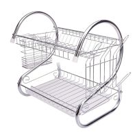 Сушарка для посуду з нержавіючої сталі Kitchen Storage Rack 8051 стійка, Полиця, органайзер для зберігання