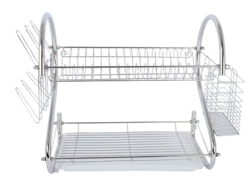 Сушарка для посуду з нержавіючої сталі Kitchen Storage Rack 8051 стійка, Полиця, органайзер для зберігання