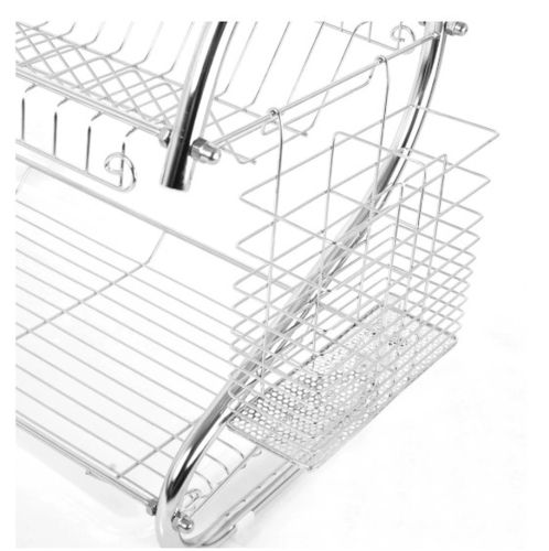 Сушарка для посуду з нержавіючої сталі Kitchen Storage Rack 8051 стійка, Полиця, органайзер для зберігання