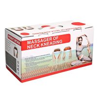 Роликовый массажер для шеи, плеч и спины Massager of Neck Kneading с прогревом и пультом, шиацу, на плечи