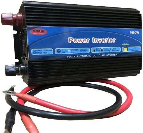 Автомобільний перетворювач напруги Wimpex 12v-220v 4000W інвертор C Led дисплеєм