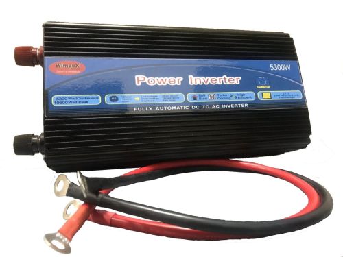 Автомобильный преобразователь напряжения Wimpex 24V-220V 5300W авто инвертор c Led дисплеем