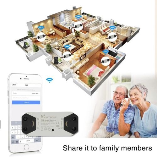 Бездротовий WiFi вимикач Smart Breaker Home SS-8839-02 розумне wi-fi релле 220V 10A / 2200W