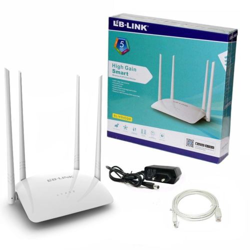 Беспроводной маршрутизатор (Wi-fi роутер) LB-Link BL-WR450H WiFi White на 4 антенны и 2 USB порта