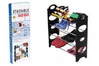 Полка для обуви Stackable Shoe Rack стойка органайзер для обуви