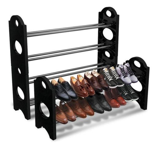Полка для обуви Stackable Shoe Rack стойка органайзер для обуви