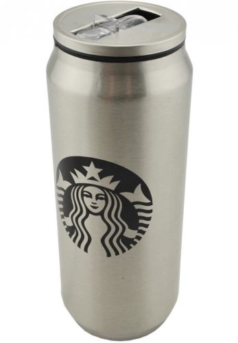 Металлическая термокружка Starbucks 450мл Старбакс PTKL-360 банка с трубочкой