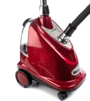 Професійний вертикальний відпарювач Liting LT - 6 2000W з пензликом і регульованою вішалкою для одягу, Парова праска, Парогенератор Червоний