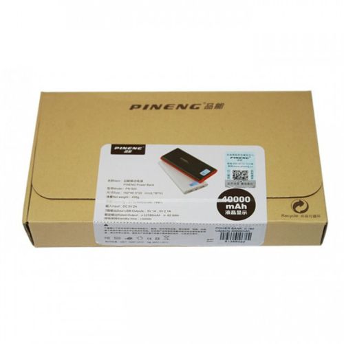 Портативное зарядное устройство Pineng PN-920 Power Bank 40000 mah с LCD дисплеем, экраном