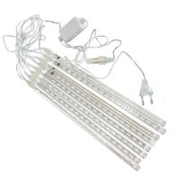 Уличная Led Гирлянда Meteor 8шт Метеоритный дождь RGB тающие сосульки цветная, падающий снег 60см мульти Сосулька