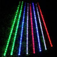 Уличная Led Гирлянда Meteor 8шт Метеоритный дождь RGB тающие сосульки цветная, падающий снег 60см мульти Сосулька