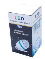Світлодіодна обертається LED лампа для вечірок Ly-399 Диско лампочка E27 з патроном в розетку 220V