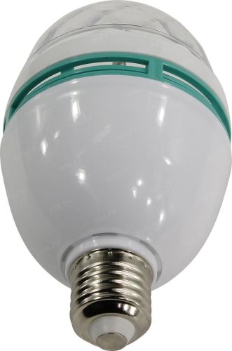 Світлодіодна обертається LED лампа для вечірок Ly-399 Диско лампочка E27 з патроном в розетку 220V