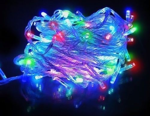 Внутренняя цветная гирлянда 35 м 500 диодов 3883 светодиодная гирлянда Xmas LED 500 M-1 RGB Мультицветная 35м