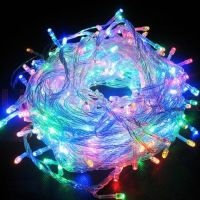 Внутренняя цветная гирлянда 7 м 100 диодов 0146 светодиодная гирлянда Xmas LED 100 M-1 RGB Мультицветная 7м