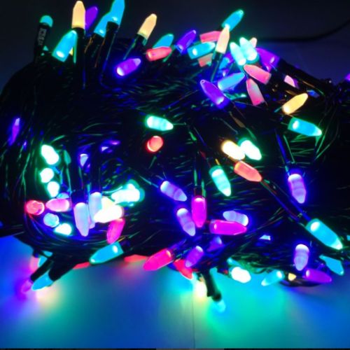 Внутренняя цветная гирлянда 35 м 500 диодов 3856 светодиодная гирлянда Xmas LED 500 M-4 RGB Мультицветная 35м