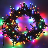 Внутренняя цветная гирлянда 21 м 300 диодов 3844 светодиодная гирлянда Xmas LED 300 M-4 RGB Мультицветная 21м