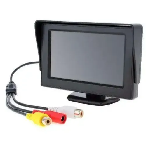 Монитор автомобильный TFT LCD экран 4,3” Дисплей LCD 4.3' для камеры заднего вида в автомобиль, Автомонитор на ножке Дисплей 320х240 в машину Черный