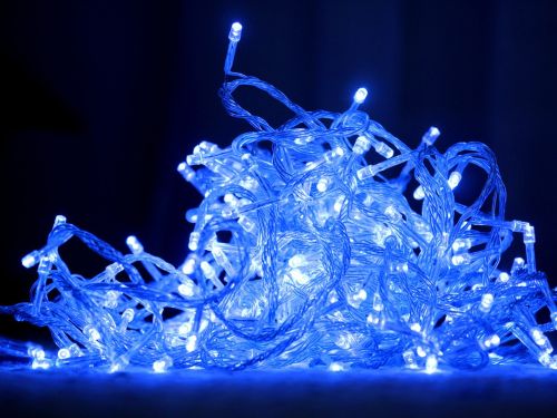 Внутренняя гирлянда Нить Синяя 7 м 100 диодов 2487 светодиодная гирлянда Xmas LED 100 B-1 7м