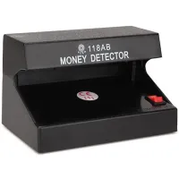 Ультрафіолетовий Автоматичний детектор валют Money Detector AD-118AB AC-220V, УФ лампа для швидко перевірки грошей купюр працює від мережі Чорний