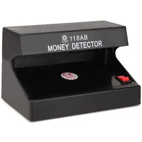 Ультрафіолетовий Автоматичний детектор валют Money Detector AD-118AB AC-220V, УФ лампа для швидко перевірки грошей купюр працює від мережі Чорний