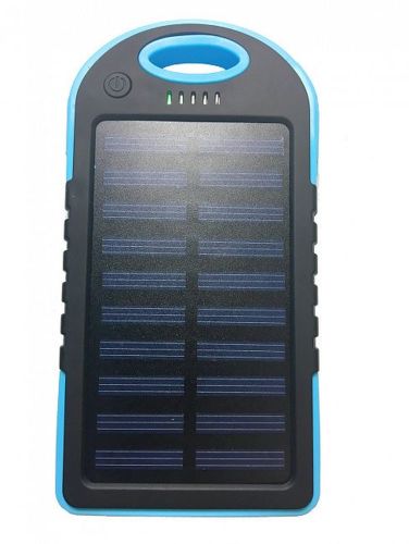 Портативний зарядний пристрій Power Bank Solar Charger 50000 mAh C Led ліхтариком і карабіном на сонячній батареї, зовнішній акумулятор 2, павербанк