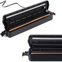 Вакуумний пакувальник пакетів New vacuum Sealer LP-11 Автоматичний вакууматор, апарат вакуумайзер для упаковки і зберігання їжі, продуктів Чорний