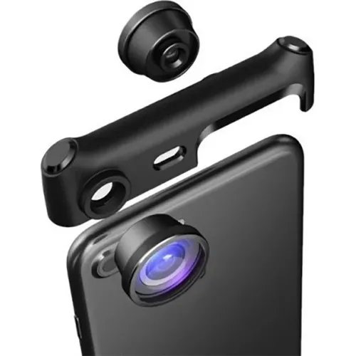 Портативний панорамний об'єктив на телефон 360 градусів XPRO 360LINZE 3 в 1 для iPhone, Комплект для створення панорамного відео 360