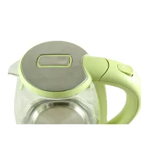 Скляний електрочайник Domotec MS-8112 Green 2200W 2.2 л, чайник електричний з кольоровою rgb підсвіткою