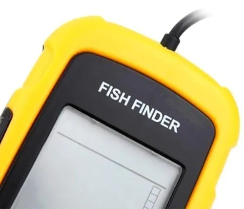 Портативний ехолот Lucky Fish Finder FFW1108 - 1 з кольоровим екраном до 100м для пошуку риби Універсальний провідний риболокатор для риболовлі Жовтий