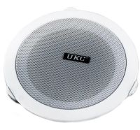 Стельові динаміки UKC CS-5500BM 6W водостійка стельова акустика стерео колонка для врізного монтажу в стелю CS 5500 5,5 " для дому Біла