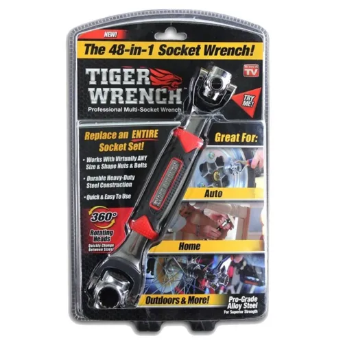 Універсальний гайковий ключ 48 в 1 Universal Tiger Wrench багатофункціональний двосторонній торцевий ключ, 48 інструментів в одному