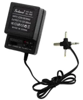 Універсальний блок живлення Ran-Teng RT - 308 9W з регулятором напруги 1.5-12V 500mA, Адаптер з 4 роз'ємами і перемикачем полярності Чорний