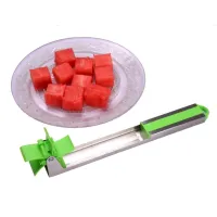 Ніж слайсер для нарізки кавуна і дині Sunroz Watermelon Slicer, кухонне пристосування для різання кубиками фруктів у формі млина, Арбузорезка