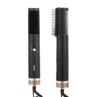 Фен щітка випрямляч VGR V-490 Hair Dryerhot Air Comb для сушіння й укладання будь-якого типу волосся гарячим повітрям 2 в 1, Стайлер гребінець 1200W