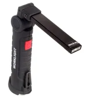 Акумуляторний складаний світильник Worklight W - 52 LED COB 360° ліхтар з магнітом і гачком 5 режимів, Світлодіодний ліхтарик для кемпінгу 5W G52
