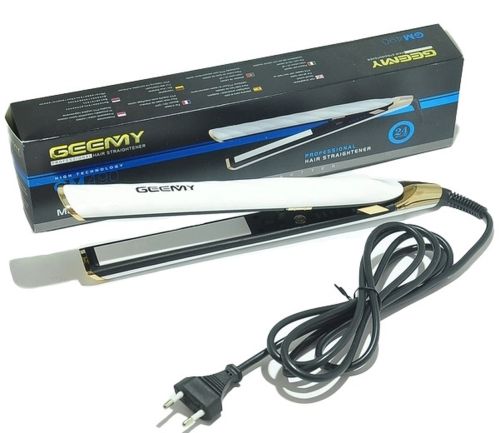 Утюжок выпрямитель для волос Geemy GM-490, Профессиональная керамическая плойка выравниватель Gemei для укладки с дисплеем и регулировкой температуры