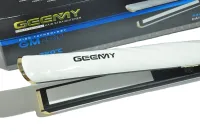 Утюжок выпрямитель для волос Geemy GM-490, Профессиональная керамическая плойка выравниватель Gemei для укладки с дисплеем и регулировкой температуры