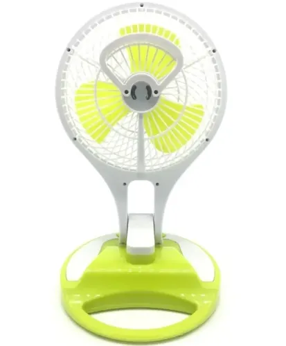 Настільний складаний вентилятор з лампою Handy Mini Fan JR-5580 12V 220V з LED підсвічуванням від акумуляторів 18650 акумуляторний міні-вентилятор