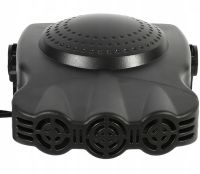 Автомобільний керамічний обігрівач салону від прикурювача Auto Heater HJ-704 Ceramic Fan 12 volt DC 150W автодуйка Тепловентилятор 150Вт Чорний
