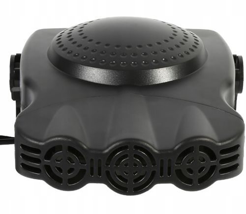 Автомобільний керамічний обігрівач салону від прикурювача Auto Heater HJ-704 Ceramic Fan 12 volt DC 150W автодуйка Тепловентилятор 150Вт Чорний