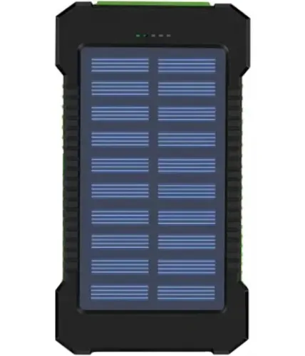 Портативний зарядний батарея Power Bank Solar JS-809 50000 mAh з сонячною панеллю і ліхтариком, зовнішній акумулятор повербанк для зарядки USB 2.1 A