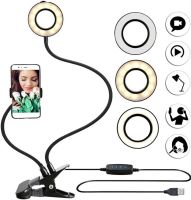 Держатель на гибкой ножке для мобильного телефона с Led подсветкой Professional Live Streaming