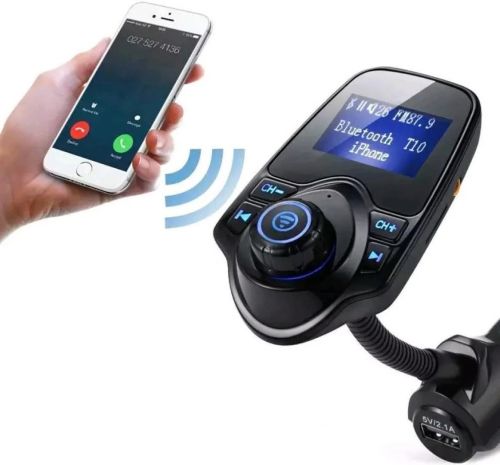 ФМ FM трансмітер автомобільний T10 модулятор авто MP3 Bluetooth Т10
