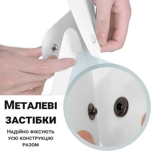 Раскладной фотобокс NJ-0065 с Led-подсветкой 40x40x40 см для предметной съемки, Световой лайтбокс для макросъемки, Мини фотостудия 2 фона