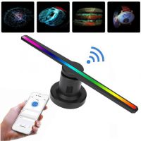 Голографічний 3D проектор Wi-Fi вентилятор Digital FH - 422 Fan Hologram 42см US F3 SD / ISO