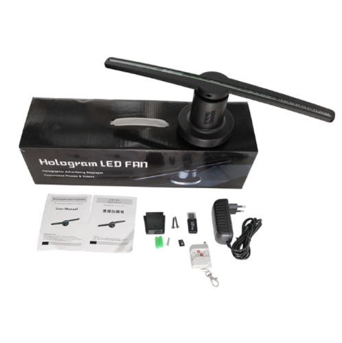 Голографічний 3D проектор Wi-Fi вентилятор Digital FH - 422 Fan Hologram 42см US F3 SD / ISO
