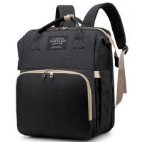 Сумка рюкзак ліжечко для мам 3 в 1 Living Traveling Share R053 Baby Travel Bed-Bag Black Чорний