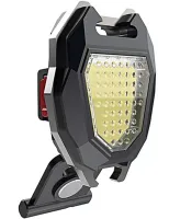 Нагрудный аккумуляторны LED фонарик брелок Police Lamp W5144 с прикуривателем и свистком, Походный фонарь с зажигалкой и брелком 7 режимов от USB