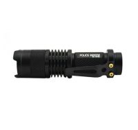 Ручной мини фонарик с линзой Bailong BL-8468 99000W Карманный светодиодный фонарь Supretto X-Balog с функцией зума Черный